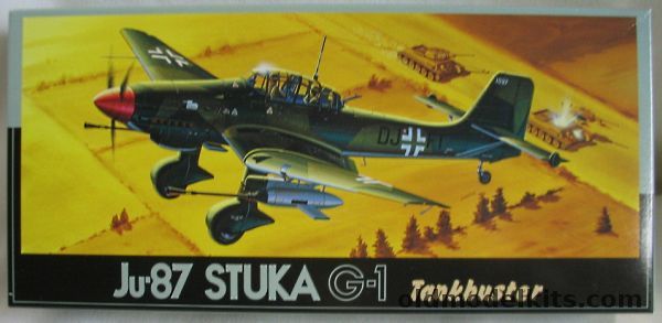 Fujimi 1/72 Junkers Stuka Ju-87 G-1 Tank Buster - Experimental Tank Fighting Unit DJ+FT or I/SG1 GS+MH, F-15 plastic model kit